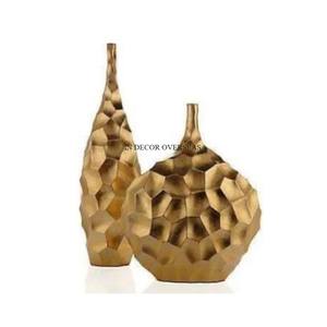 Juego de 3 floreros chapados en oro de alta calidad de metal de calidad superior de aspecto elegante a un precio impresionante del fabricante indio - Product Image 6