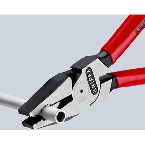 Pince combinée robuste KNIPEX 225 mm avec poignées multi-composants chromées pour la pêche - Product Image 5