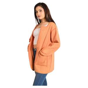 Automne Boho Style femmes coton matelassé veste à la main réversible manteau courte longueur pour printemps tenue décontracté solide hiver - Product Image 3