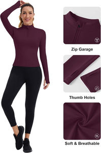 Camiseta Deportiva de Manga Larga con Cierre de Cremallera, Secado Rápido, para Golf, Ajuste Atlético, Estampado, Poliéster/Nailon, Pantalones Jodhpur 2026 - Product Image 3