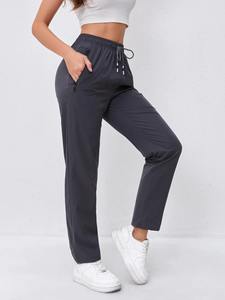 New Breathable Casual Design Wholesale <b>Pants</b> Top Quality <b>Straight</b> Woman Trousers 100% Organic Cotton <b>Cargo</b> <b>Pants</b> <b>Women</b> - Product Image 2