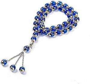 Perles de prière musulmanes islamiques perles en bois multi-couleurs gland long 99 perles perles cadeau Ramadan pour musulman - Product Image 3