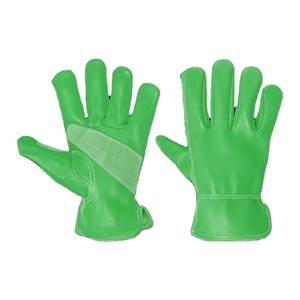 High Quality Cowhide Grain Leather <b>Driver</b> Working <b>Gloves</b> High-Performance Heat Spark Resistant Safety <b>Gloves</b> for Gardening - Product Image 5