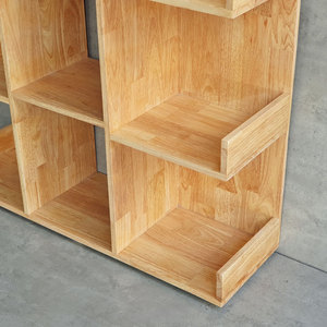ชั้นวางหนังสือไม้ยางพารา 5 ชั้น รุ่น KS68208 ขนาด 100x30x170 ซม. สำหรับห้องนั่งเล่น สำนักงาน ห้องเด็ก แบบตั้งพื้น ติดตั้งง่าย - Product Image 6