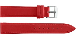 Correa de Reloj Unisex de Cuero Genuino de Lujo, Color Rojo Clásico, 20mm, Transpirable, Resistente al Agua, Banda para Reloj Inteligente, Acero Inoxidable Suave - Product Image 6