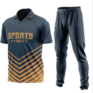 Maillot de cricket conçu sur mesure avec motif en ligne et option de taille pour les uniformes d'équipe de cricket - Product Image 6