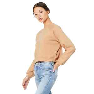 Sweat à capuche réglable décontracté pour femmes Logo avant Coupe régulière Manches raglan Longueur des manches longues Sweat-shirt respirant en polyester/coton - Product Image 4