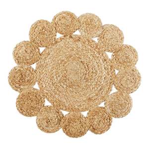 Dessous de verre en rotin fait main de forme ronde de style américain dans un dessous de table pour le dîner Accessoires de décoration intérieure - Product Image 3