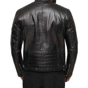 Chaqueta de Invierno de Cuero Genuino para Hombre, con Cuello Alto y Logotipo Frontal, de Secado Rápido y Ecológica, Gran Venta - Product Image 3