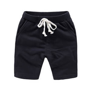 Pantalones Cortos de Verano para Bebé de Color Sólido, Color Negro, Diseño Personalizado, Pantalones Cortos Deportivos de Algodón para Niño, Pantalones Cortos para Niños al por Mayor - Product Image 1