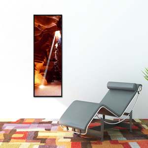 Silver Metal <b>Poster</b> Frame 33 X 95 cm Durable and Stylish Display for <b>Posters</b> and Artwork - Product Image 2