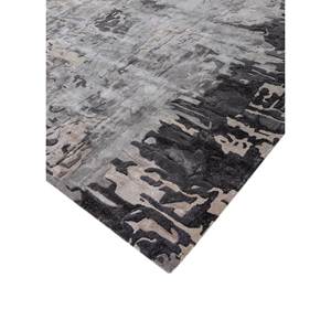 พรมขนสัตว์ผสมวิสโคสสีเทาดำลายทัฟท์ด้วยมือ รุ่น TNQ-7179 ขนาดใหญ่ทรงสี่เหลี่ยมผืนผ้า สำหรับห้องนอน ห้องโถงวัยรุ่น ความหนา 10 มม. ลายแบบนามธรรม - Product Image 2