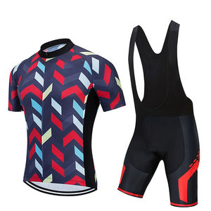 Conjunto de Ropa Deportiva de Ciclismo Unisex al por Mayor, Transpirable, de Secado Rápido, Ecológico, de Manga Corta para Verano, con Culote Corto - Product Image 6