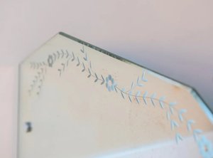 Miroir mural floral antique personnalisé, miroir de décoration artistique avec cordon de suspension, miroir de décoration de luxe à vendre - Product Image 6