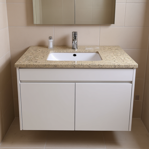 Encimera de cocina de cuarzo Apollon Carrara, encimera de baño, 2 cm, 3 cm, pulida, con borde biselado, cortada a medida, prefabricada, Calacatta Taj Mahal - Product Image 1