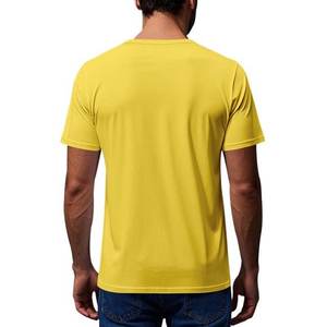 Camiseta de verano para hombre, Camisetas básicas holgadas de manga corta a la moda coreana, camisetas sólidas, camiseta de gran tamaño Unisex 260GSM - Product Image 2