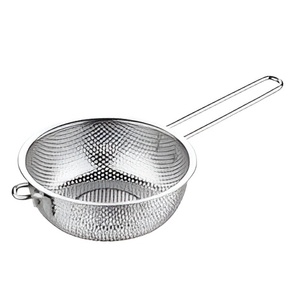 Low Price Modern <b>Stainless</b> <b>Steel</b> Colorful Twin Handle <b>Colander</b> for Vegetable Fruit Drainer Rice <b>Colander</b> - Product Image 4