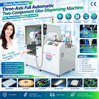 3 Eksenli CNC Otomatik AB Tutkal Dolum Makinesi, LED Aydınlatma Modülleri PCB Elektronikleri için Görüntüleme Kontrolü Konumlandırma Sistemli