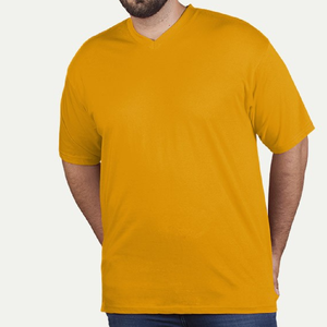Camiseta de algodón para hombre, prenda de vestir, de talla grande, con hombro caído, calidad prémium, con cuello en V - Product Image 5