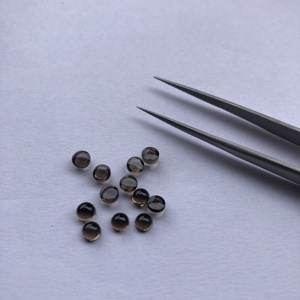 Pierres précieuses de quartz fumé naturel certifiées IGI de haute qualité fabrication de bijoux bruns à facettes tailles calibrées certificat GIA - Product Image 2