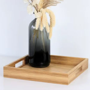 Bandeja de Madera Ecológica Pulida con Tema Budista de Calidad Superior para Servir Alimentos, Postres, Dátiles, Chocolate, India, Precio Bajo - Product Image 1