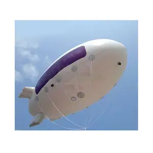 Modelo de avión de bola de globo de hidrógeno gigante inflable dirigible de helio de grado comercial para publicidad