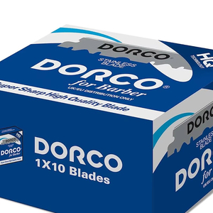 Cuchillas de Afeitar de un Solo Filo Dorco, Paquete de 100, Acero Inoxidable, Recambios Profesionales para Barbería, Afeitado Tradicional, Venta al Por Mayor - Product Image 1