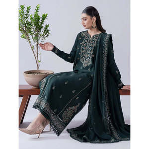 ASIM JOFA-3PC Camisa Bordada de Primavera/Verano con Dupatta y Pantalones Colección BIC-4682 - Product Image 2