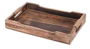 Plateau de service rond en bois de qualité supérieure MA CRAFT INDIA, couleur naturelle, taille personnalisée, multi-usages, vente chaude - Product Image 2