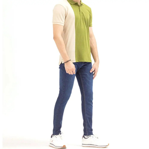 Chemises polo pour hommes en gros, conçues avec un matériau respirant offrant un confort léger et une coupe flexible, personnalisables - Product Image 3