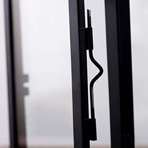 Candélabre suspendu décoratif extérieur en métal carré lanterne noire classique de vente chaude avec verre à l'intérieur - Product Image 3