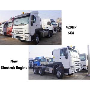 Camion tracteur d'occasion Howo 420HP RHD Diesel Automatique 6x4 avec suspension pneumatique et siège conducteur – Camion tracteur lourd 6x4 - Product Image 3