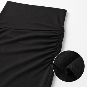 <span class=keywords><strong>Gonna</strong></span> a tubino midi elasticizzata all'ingrosso OEM ODM per la gravidanza, con arricciatura in vita, aderente, per donne in gravidanza - Product Image 6