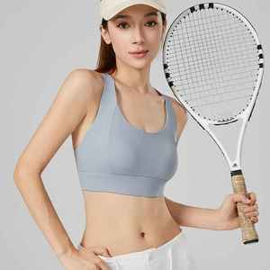 Sujetador deportivo de alto impacto para mujer, con relleno fijo, espalda cruzada y tiras, ideal para yoga, running y entrenamiento. ¡Gran oferta! - Product Image 3