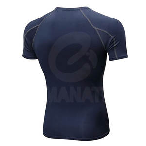 Camisetas de Compresión para Hombre, Diseño Personalizado con su Propio Logotipo, Tejido de Punto, Spandex/Poliéster, Secado Rápido, Manga Corta - Product Image 2