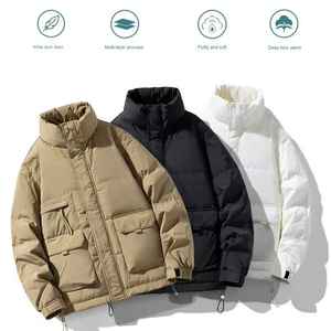 Veste de travail d'hiver en duvet personnalisée pour hommes, couples, style décontracté et tendance avec veste en duvet de canard blanc - Product Image 2