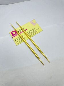 Prix de gros Logo personnalisé Poussoir à cuticules pour ongles à double extrémité Outil de manucure pour ongles durable plaqué or Logo durable - Product Image 4