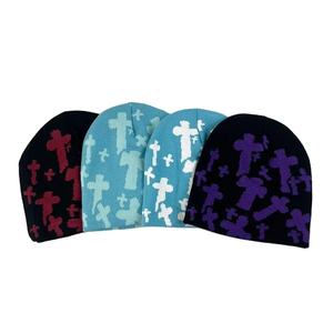 Factory Low MOQ Custom Logo Colorful Knitted Beanie Hats High Quality Warm Winter 3D Embroidery Bows Beach - Product Image 6