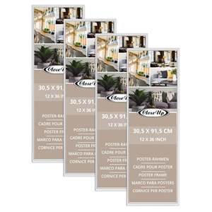 ชุดกรอบโปสเตอร์พลาสติกสีขาว 4 ชิ้น ขนาด 30.5 X 91.5 ซม. - Product Image 1