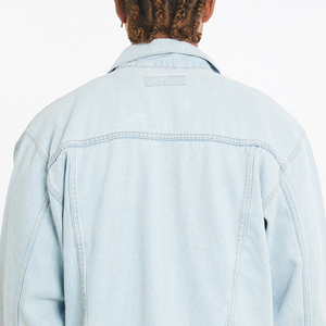 Vestes en jean pour hommes pas chères Vente en gros de vestes en jean pour hommes avec broderie personnalisée Veste en jean pour hommes - Product Image 4