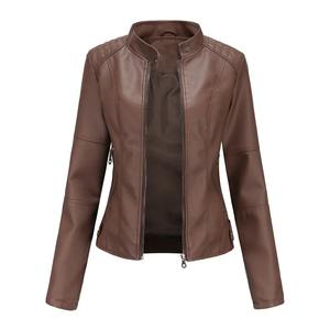Nuevo abrigo corto de invierno para mujer con chaqueta de cuero genuino estilo explosión Tops de tendencia de moda con prendas de vestir de solapa de mezclilla - Product Image 3