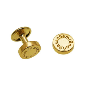 หมุดตกแต่งกระเป๋าหนังรูปบาร์เบลล์ ราคาโรงงาน แฟชั่นโลหะ - Product Image 1