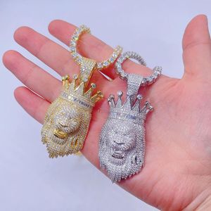 Colgante De León de plata esterlina-Iced Out Hip Hop Jewelry - Product Image 1