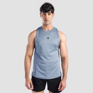 เสื้อกล้ามแขนตกสีเทาสำหรับผู้ชายทรงปกติ - Product Image 1