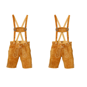 2025 hommes décontracté Lederhosen mi nouvelle Collection d'hiver personnalisé Style attrayant motif solide écologique Anti-rides prix - Product Image 6