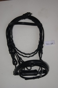 Brida enrollada de cuero de nuevo diseño Hecho hermoso cuero de búfalo curtido vegetal Colección ecuestre Riendas exclusivas de doma - Product Image 2