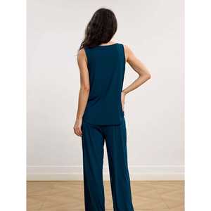 ชุดนอนผ้าโมดอลแขนกุดพรีเมียมแสนสบาย พร้อมโลโก้สั่งทำ ชุดคลุมสำหรับพักผ่อนที่บ้าน พร้อมเชือกผูกเอว สำหรับฤดูใบไม้ผลิ ผลิตจากผ้าถัก - Product Image 3