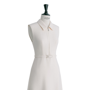 Doux formel robes décontractées Design SOPHIA robe midi robes femmes dame élégant écologique 60% triacétate 40% polyester tissu - Product Image 1