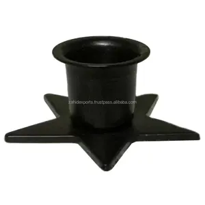 Candelabro de Metal Negro de Lujo, Estilo Moderno para el Hogar, Lámpara Dorada de Lujo con Soporte de Doble Capa, Metal Hecho a Mano, Zahid Exports - Product Image 1