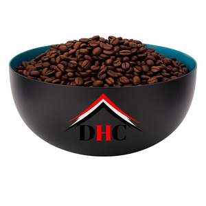 Bol de service en métal noir de forme ronde parfait pour présenter des chocolats, des bonbons et de la vaisselle élégante - Product Image 1